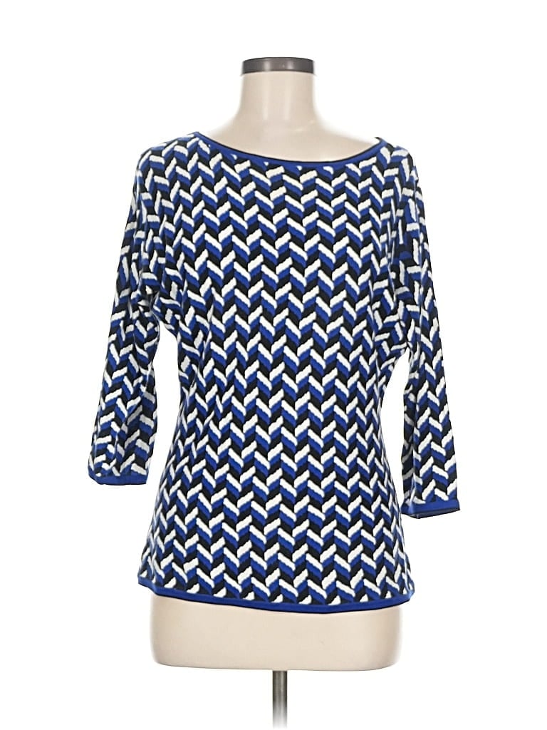 ANN TAYLOR Pre-owned 3/4 Sleeve T-shirt In Blue