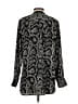 Larry Levine 100% Polyester Paisley Black Long Sleeve Blouse Size S - photo 2