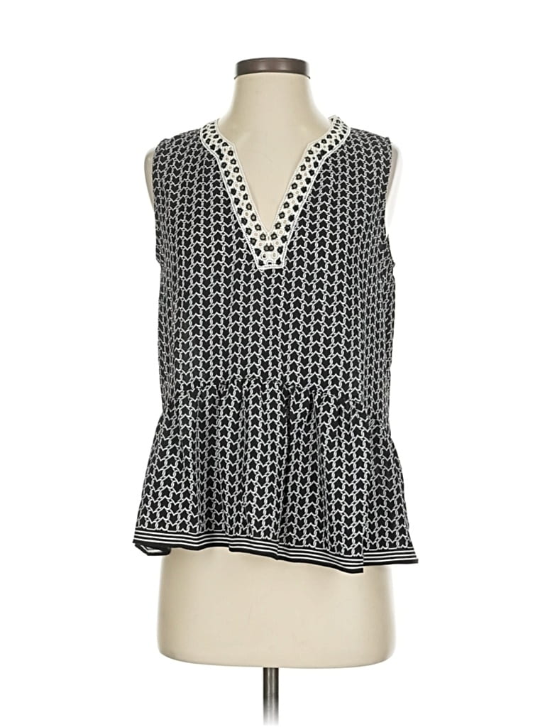 Pre-owned Max Studio Sleeveless Blouse In Gray