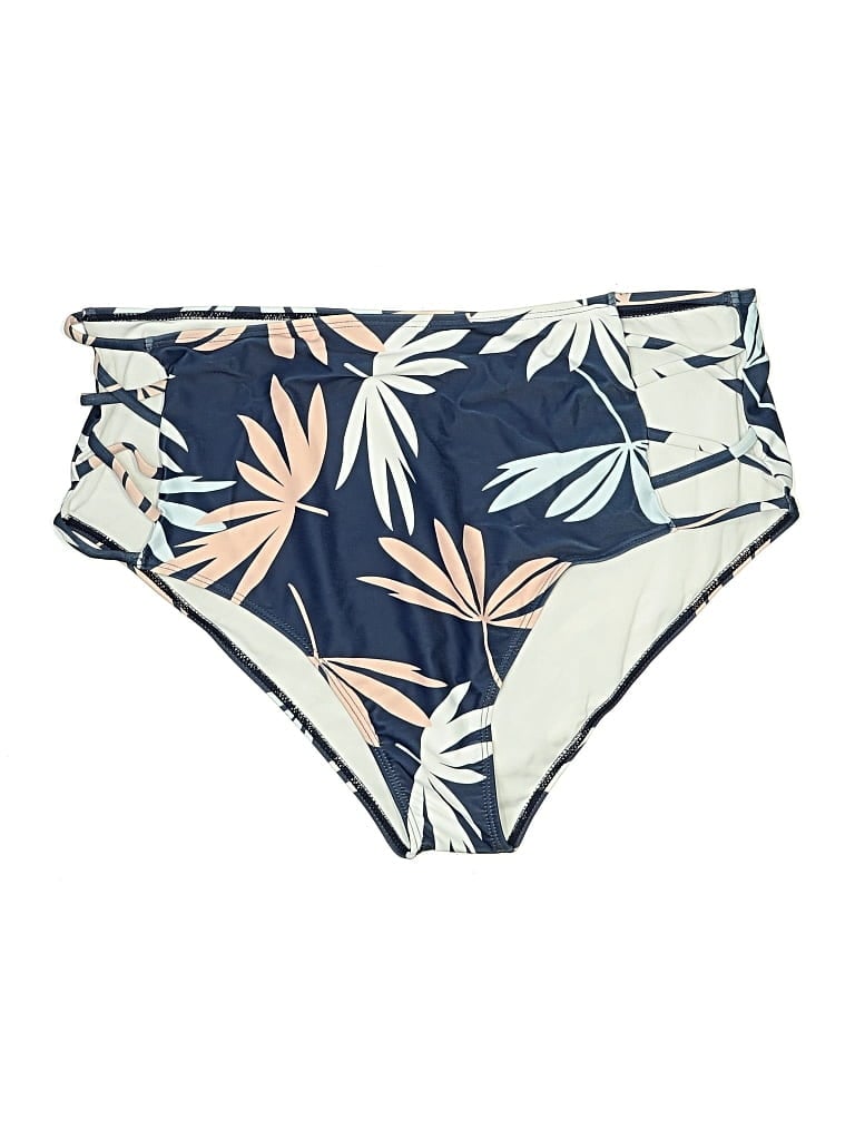 Pre-owned Zaful Swimsuit Bottoms In Blue
