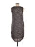 Gap 100% Rayon Print Black Brown Casual Dress Size M - photo 2