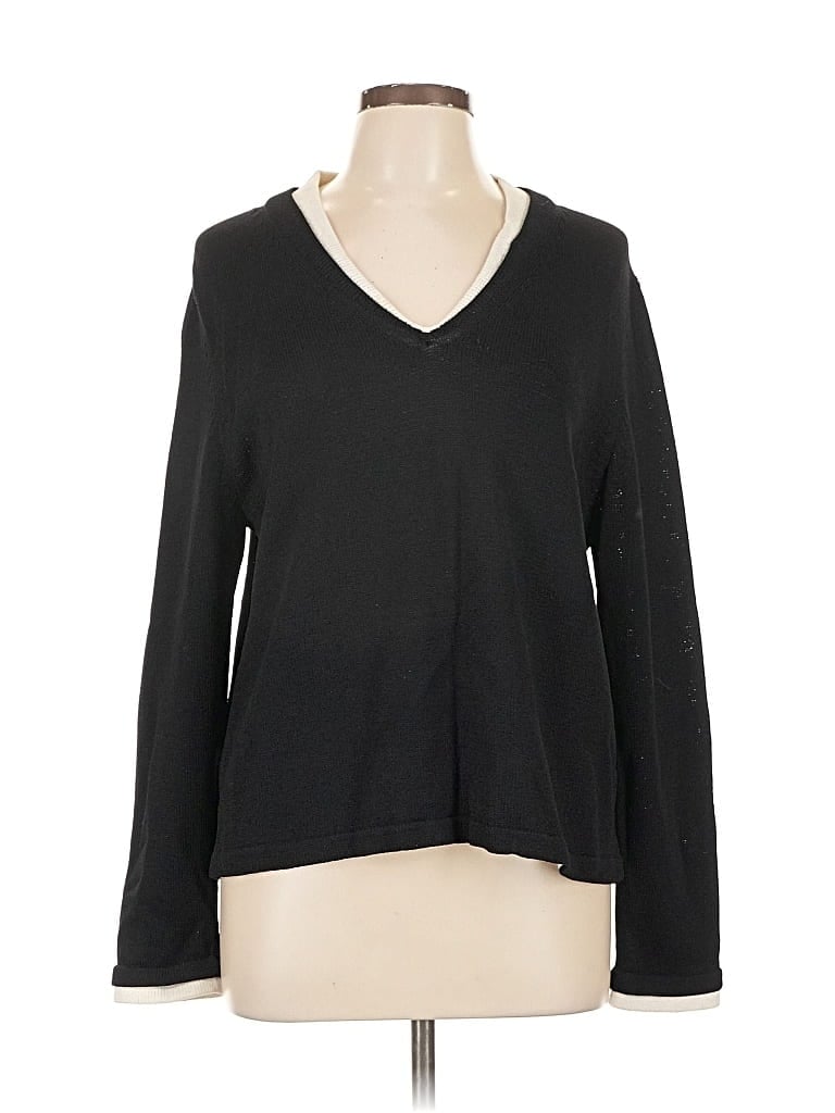 Pre-owned Assorted Brands Pullover Sweater In Black