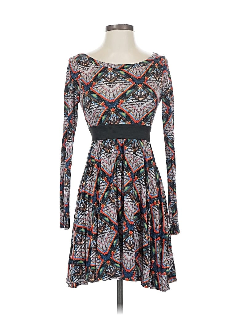 Pre-owned Sweet Claire Casual Dress In Gray