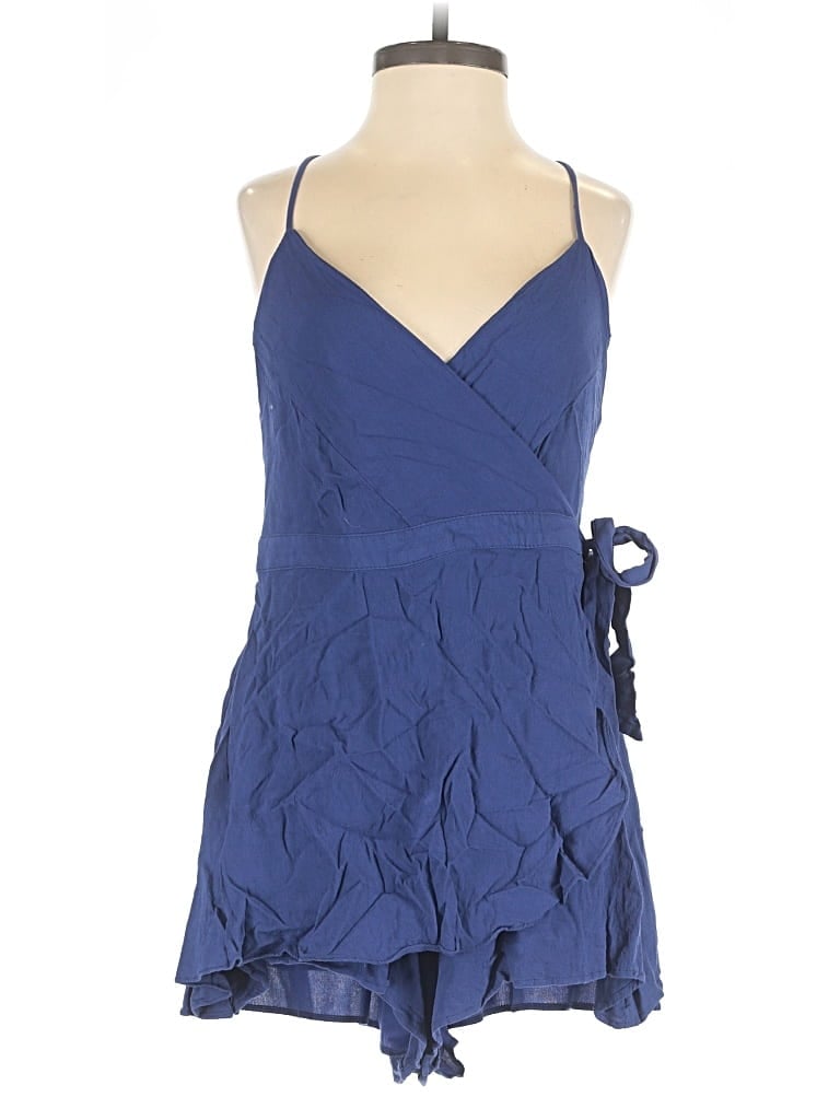 Pre-owned Lulus Romper In Blue