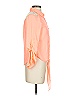 Candie's 100% Polyester Orange 3/4 Sleeve Blouse Size S - photo 4