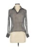 Teenflo Silver Black Long Sleeve Blouse Size 8 - photo 1