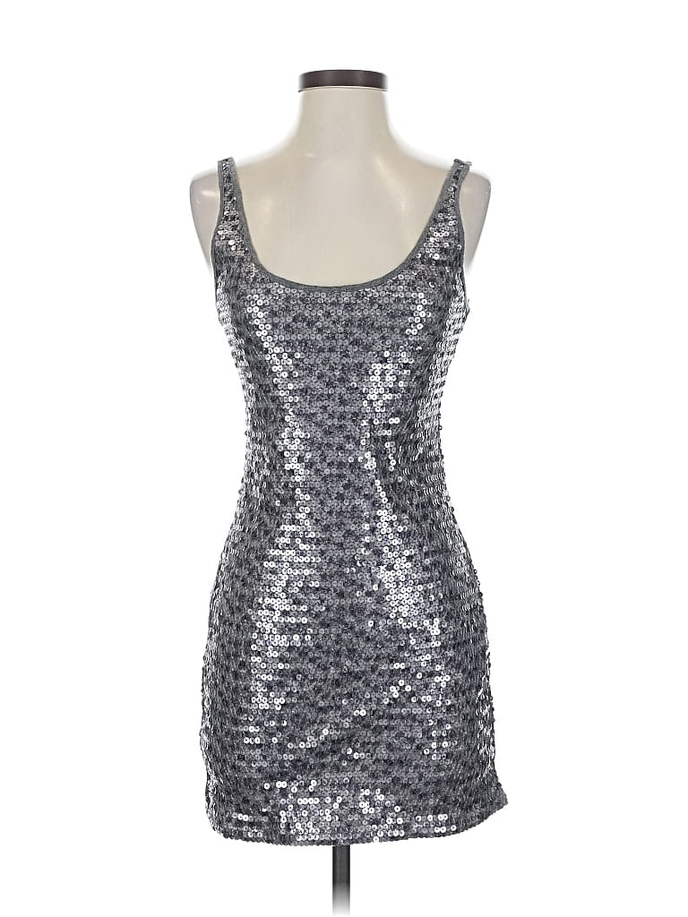 EXPRESS Pre-owned Cocktail Dress In Silver