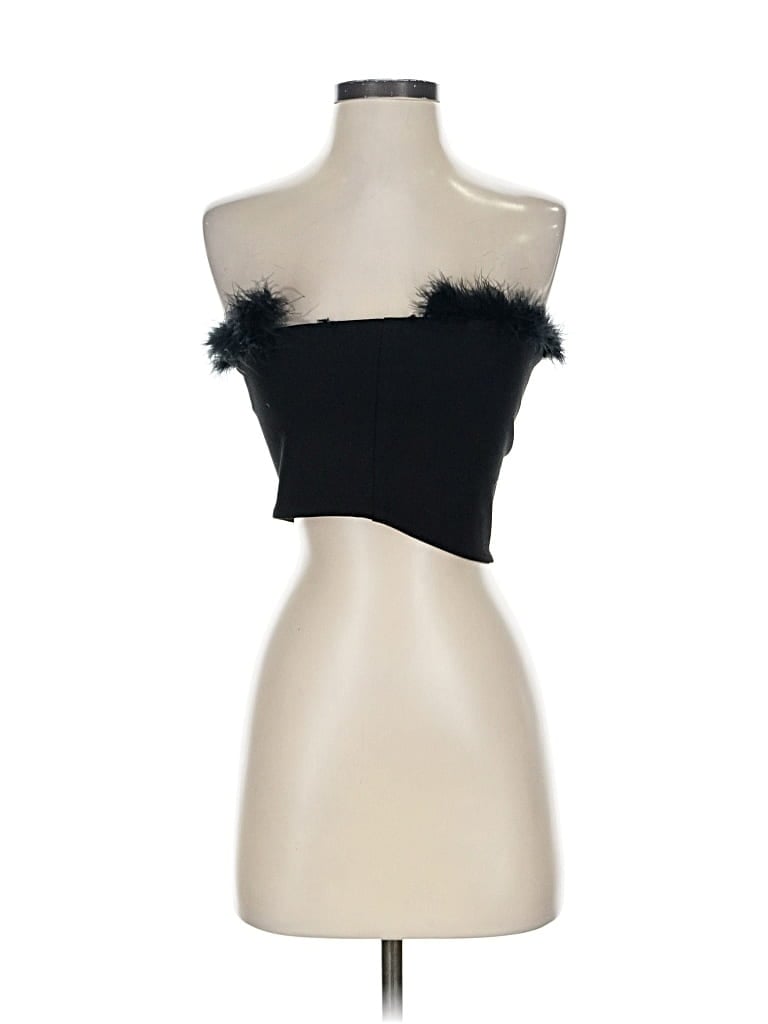 Pre-owned Superdown Tube Top Black Strapless Neckline Tops