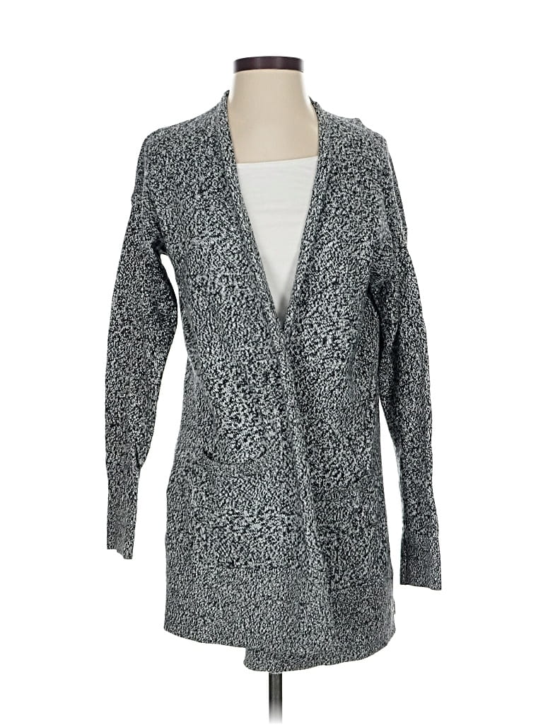 Pre-owned Ann Taylor Cardigan Sweater In Gray