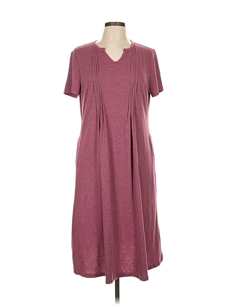 Pre-owned Shein Casual Dress In Burgundy