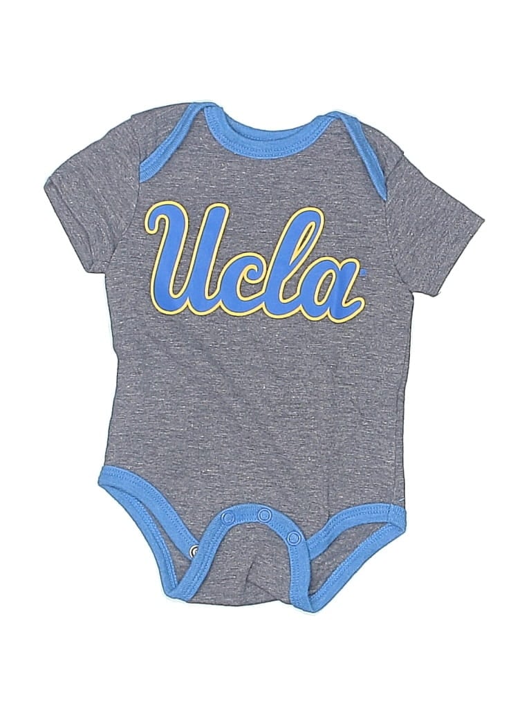 Pre-owned Assorted Brands Babies' Short Sleeve Onesie In Blue