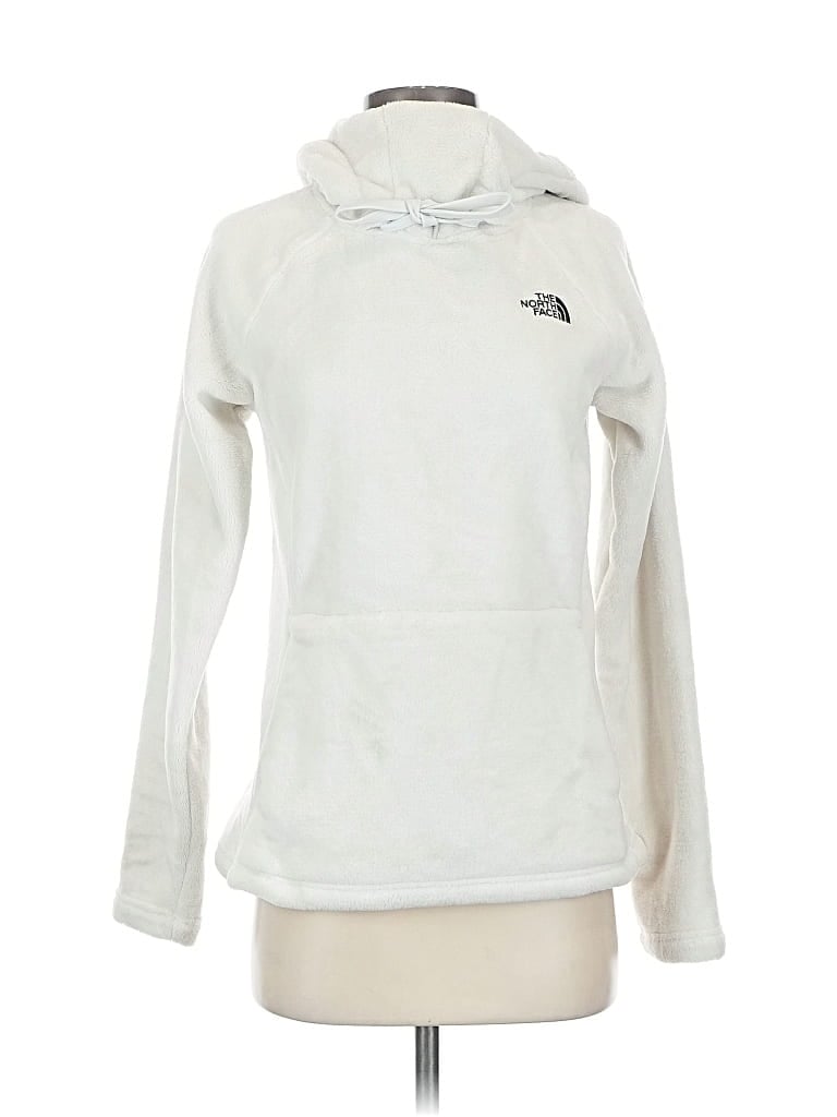 Pre-owned The North Face Pullover Hoodie In Silver