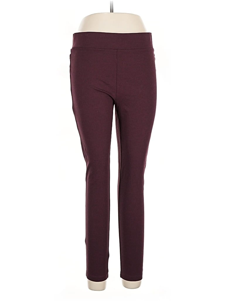 Pre-owned Ann Taylor Loft Active Pants In Burgundy