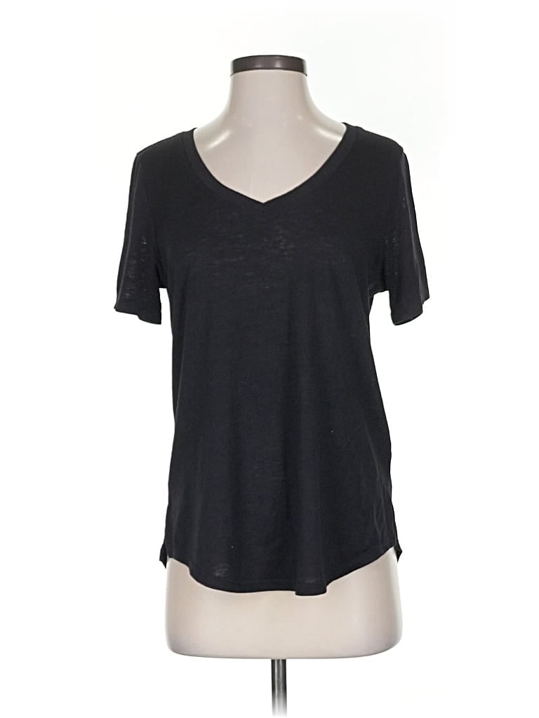 Pre-owned Athleta Short Sleeve T-shirt In Black