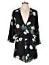 Abbeline 100% Polyester Floral Black Romper Size S - photo 1