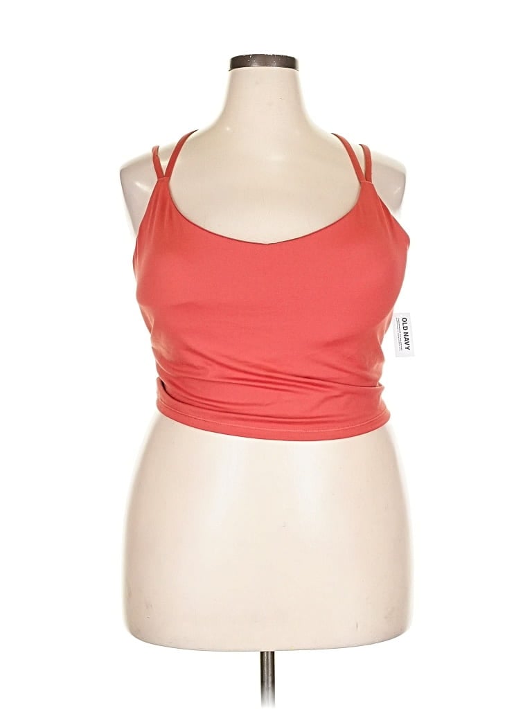 Active By Old Navy Tank Top Pink Halter Neckline Tops In Red