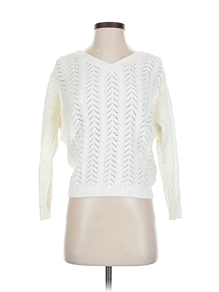 Pre-owned Mi Ami Pullover Sweater In White