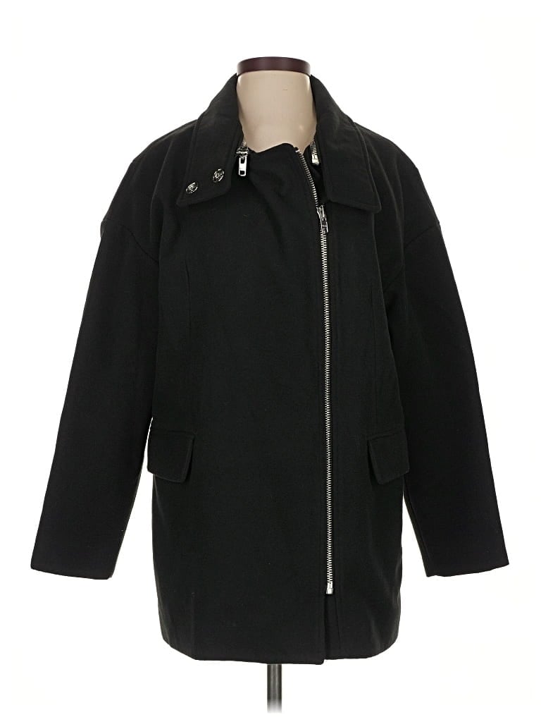 Pre-owned Jennifer Lopez Coat In Black