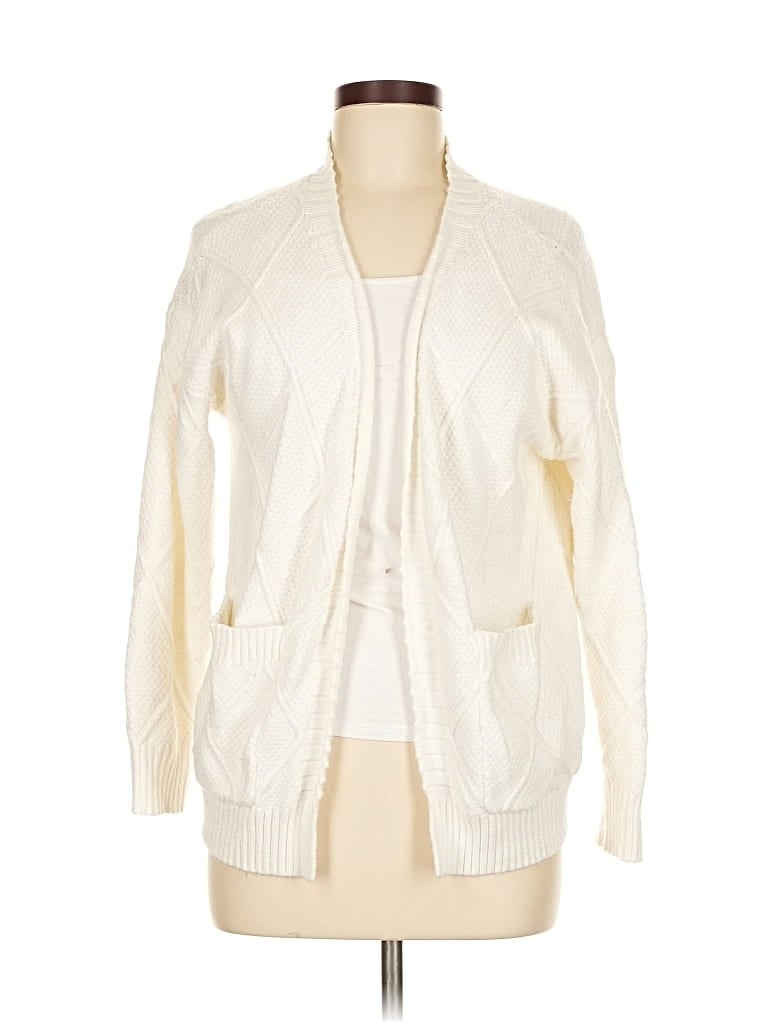 Pre-owned Mi Ami Cardigan Sweater In White