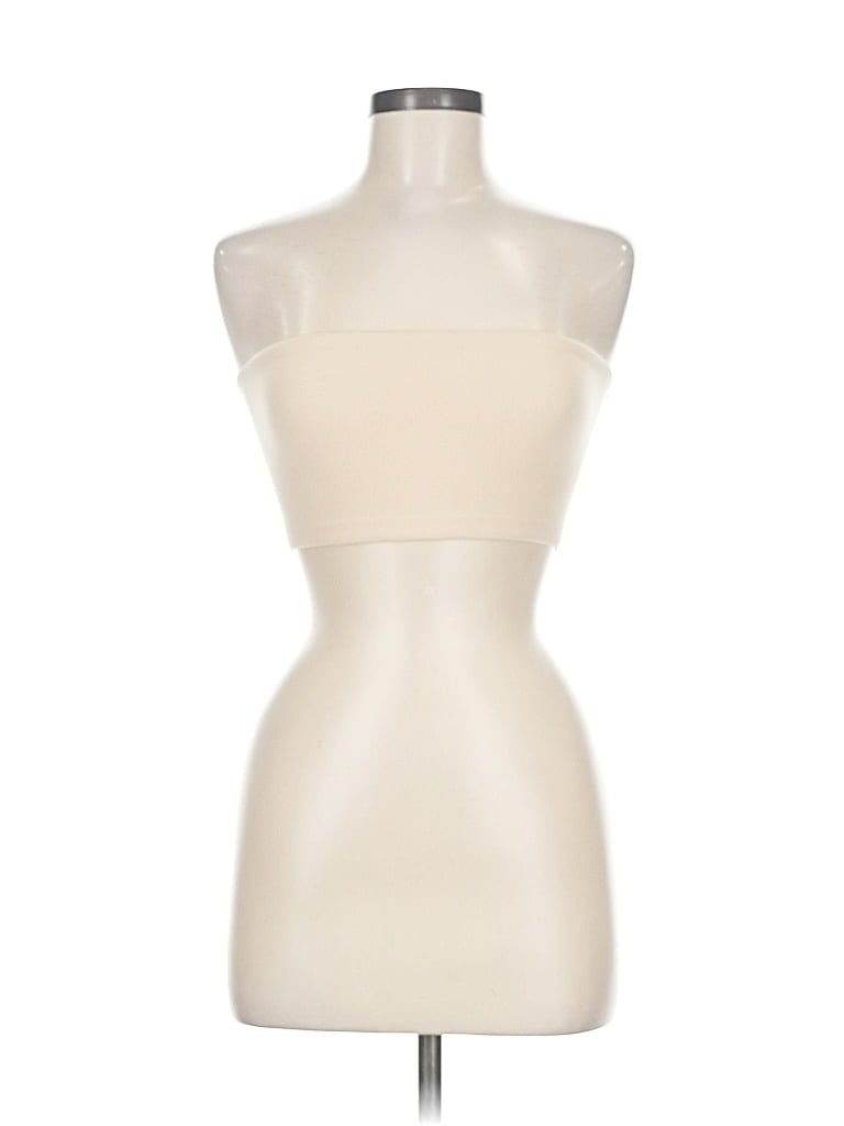 Pre-owned Skims Tube Top Ivory Strapless Neckline Tops In White