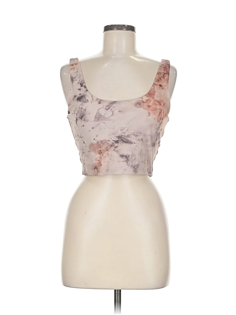 HARMONY AND BALANCE Pre-owned Tank Top Pink Strapless Neckline Tops