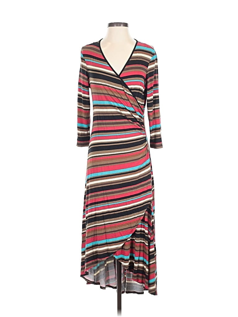 Pre-owned Signature Casual Dress In Brown