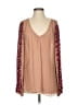 Chelsea Flower 100% Silk Tan Blouse Size S - photo 1