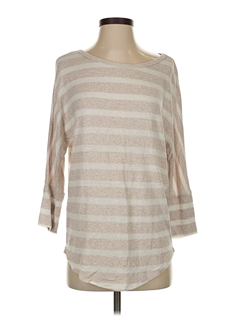 Pre-owned Market & Spruce Pullover Sweater In Brown