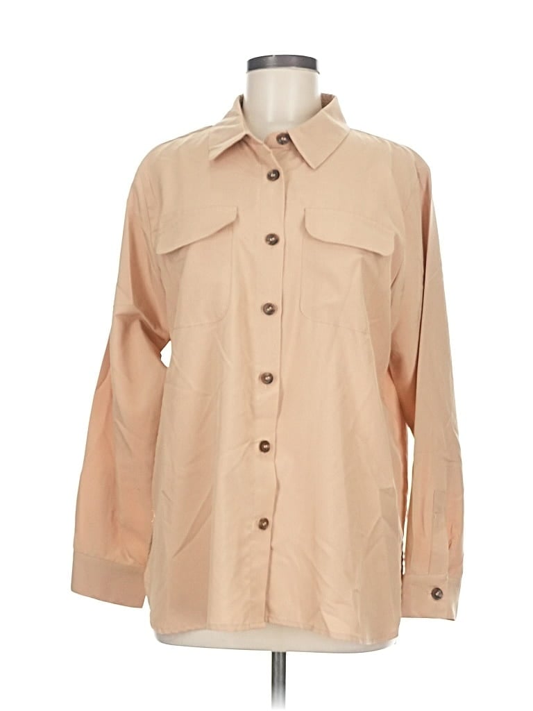 CALVIN KLEIN Pre-owned Long Sleeve Button Down Shirt In Brown