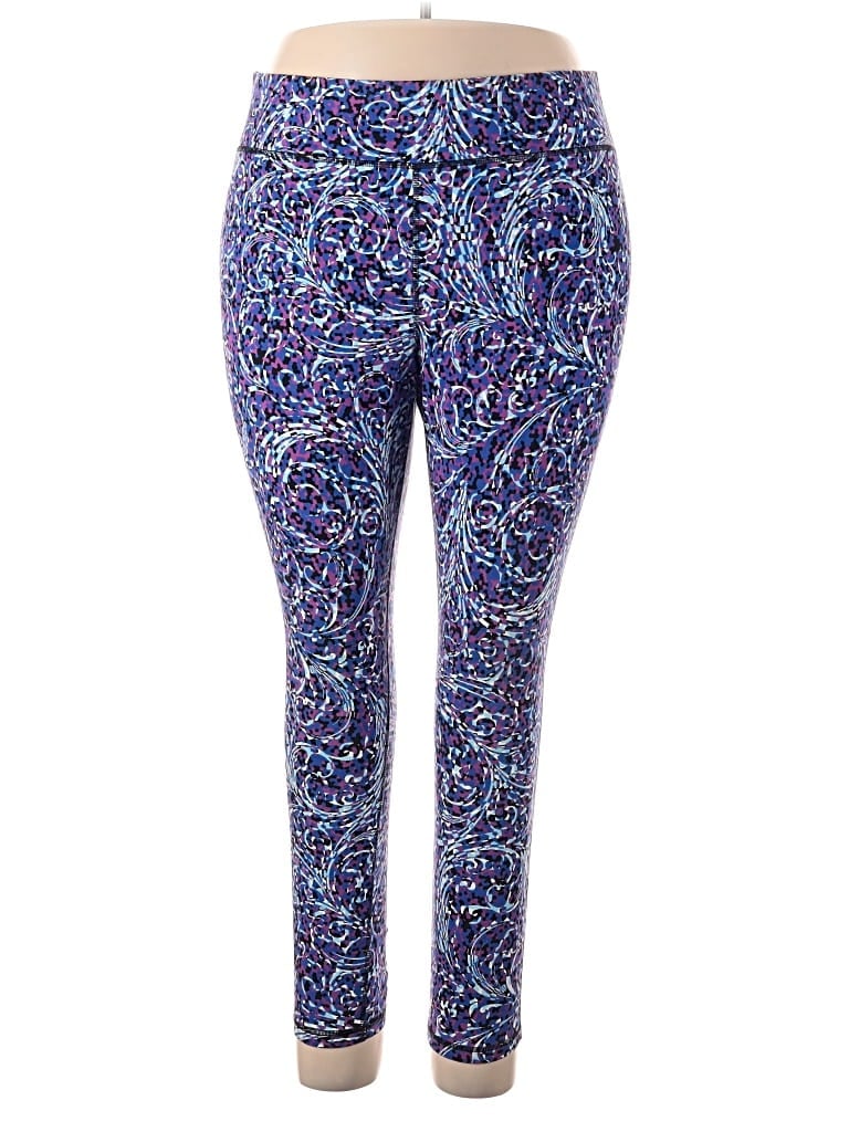 Pre-owned Danskin Now Active Pants In Purple