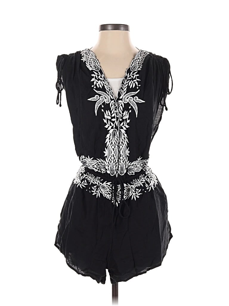 Pre-owned Free People Romper In Black