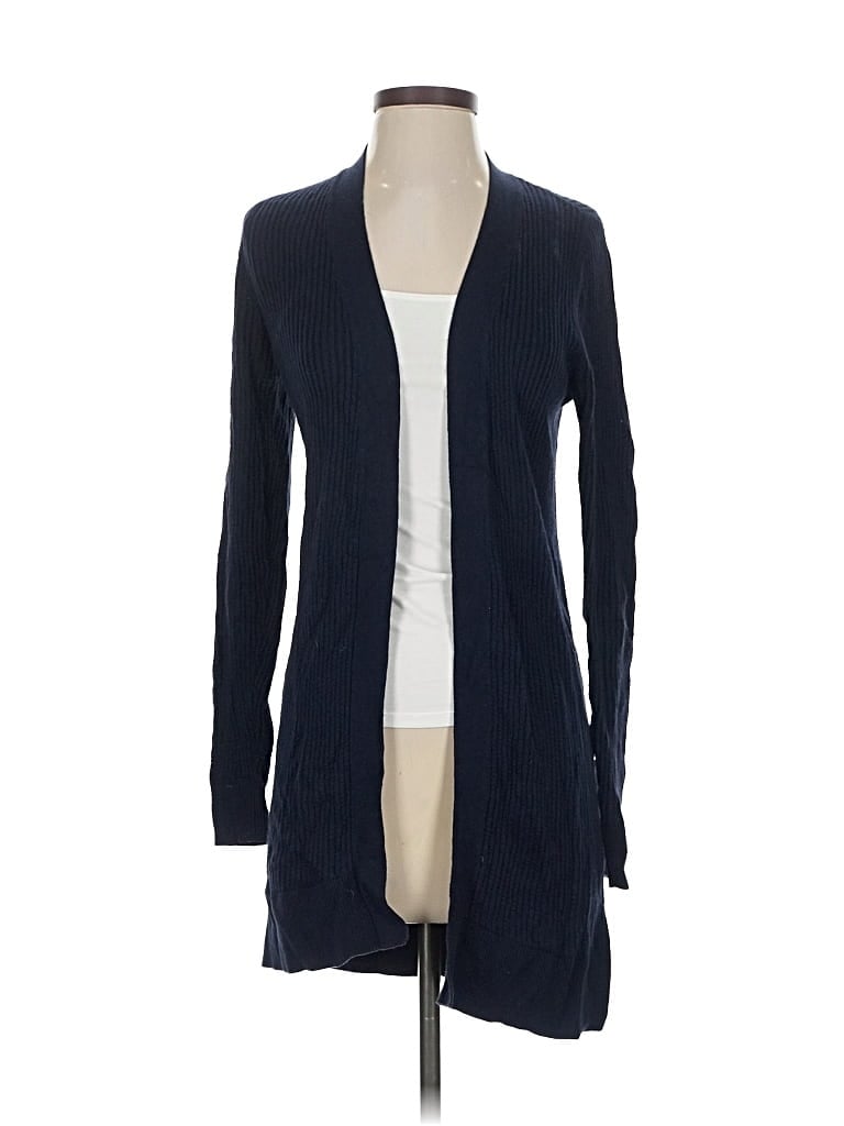 Pre-owned Ann Taylor Factory Cardigan Sweater In Blue
