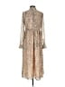 Charles Henry 100% Polyester Animal Print Tan Cocktail Dress Size XS - photo 2