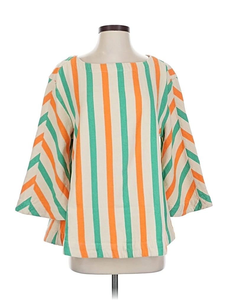 Pre-owned Free-est By Free People 3/4 Sleeve Blouse In Orange