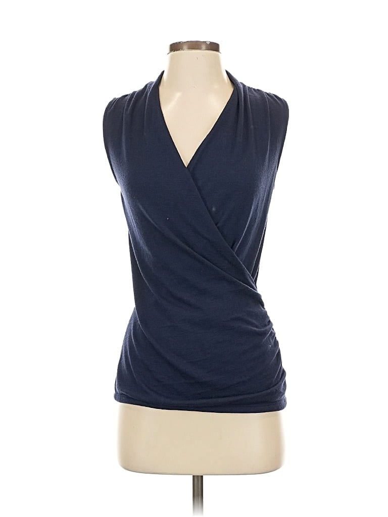Pre-owned 41hawthorn Sleeveless Blouse In Blue