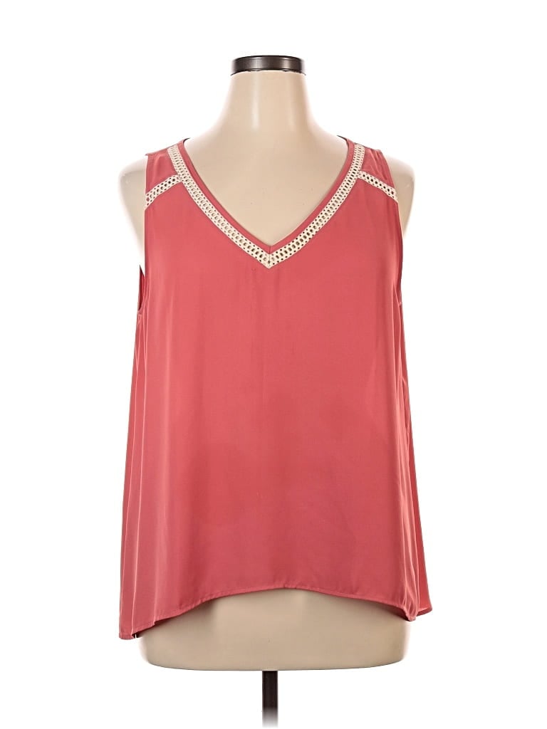 Pre-owned Ann Taylor Loft Outlet Sleeveless Blouse In Orange