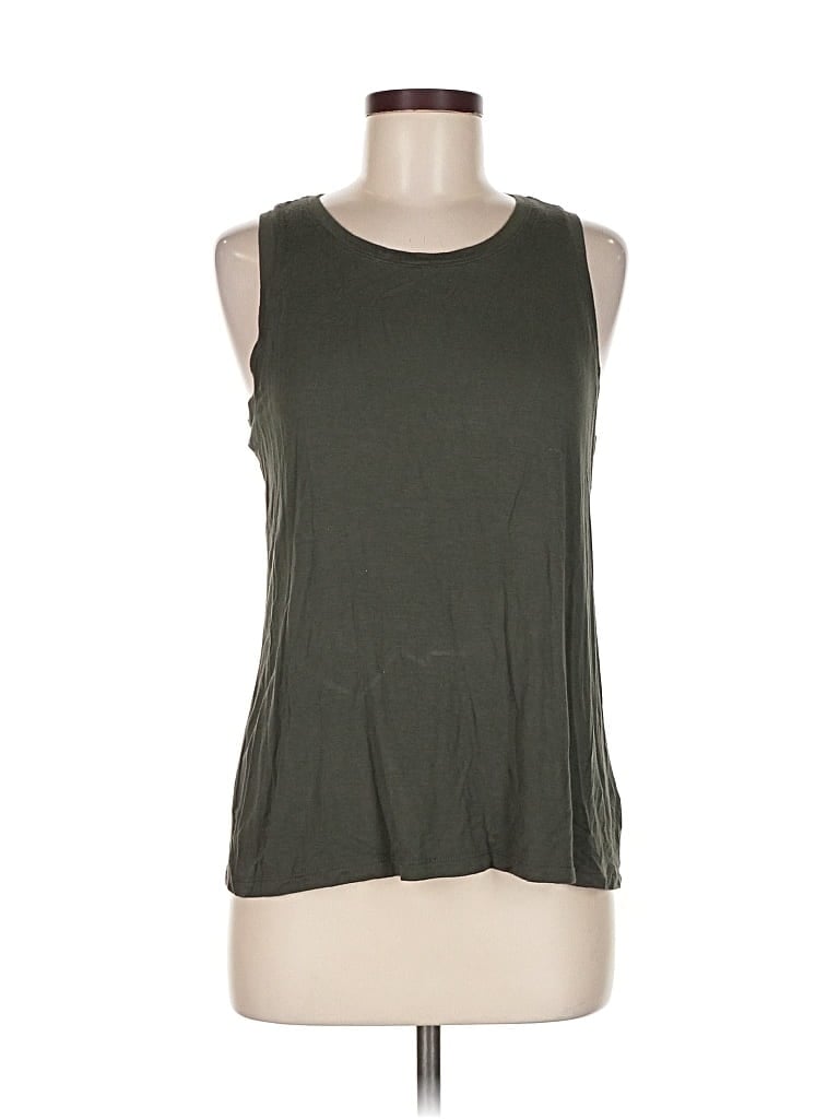 Pre-owned Halogen Sleeveless T-shirt In Green