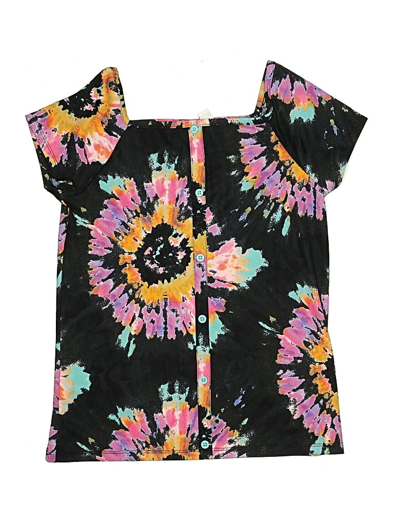 Pre-owned Assorted Brands Kids' Short Sleeve Blouse In Black