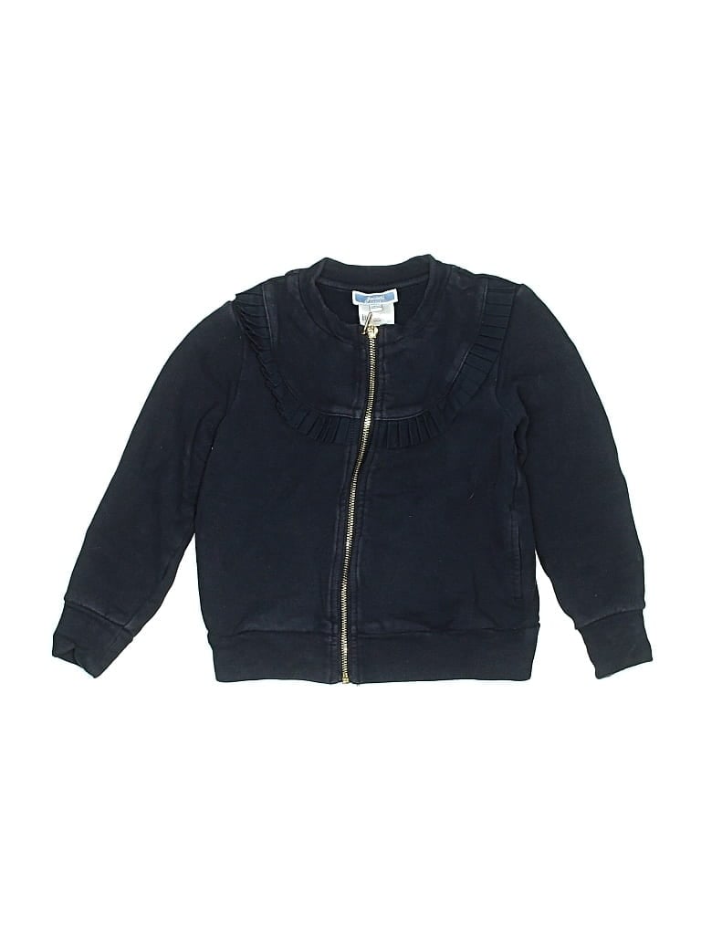 Pre-owned Jacadi Kids' Zip Up Hoodie In Black