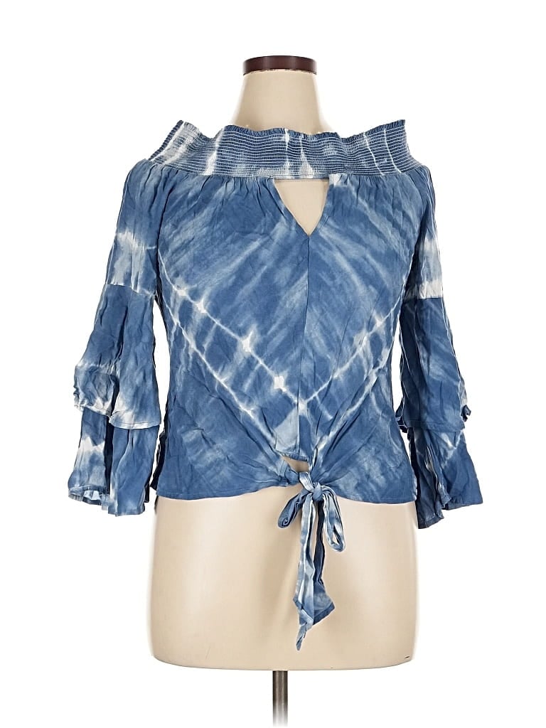 VENUS Pre-owned 3/4 Sleeve Blouse In Blue