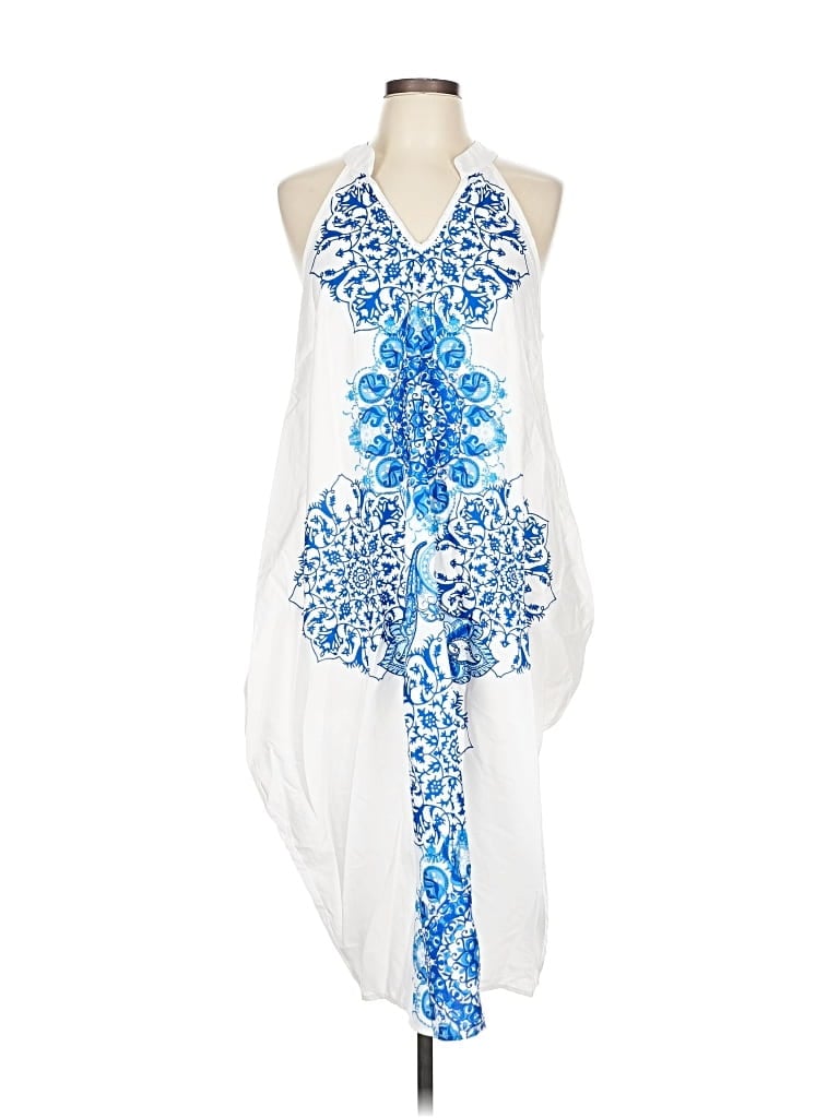 Pre-owned Shein Curve Casual Dress In White