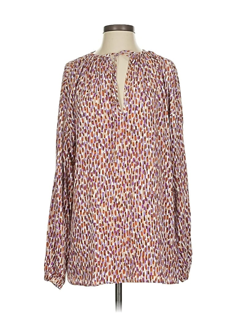 Boss By Hugo Boss Long Sleeve Blouse In Brown