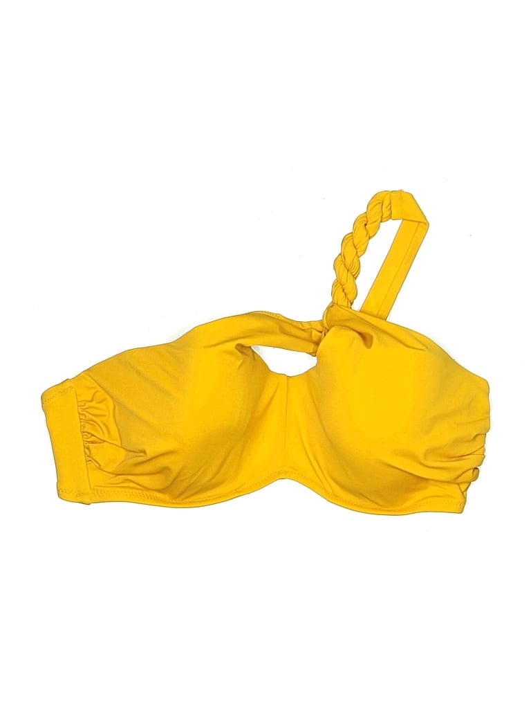 Pre-owned Shade & Shore Swimsuit Top Yellow Swimwear
