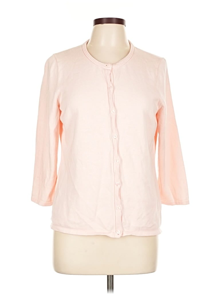 Pre-owned Talbots Outlet Cardigan Sweater In Pink