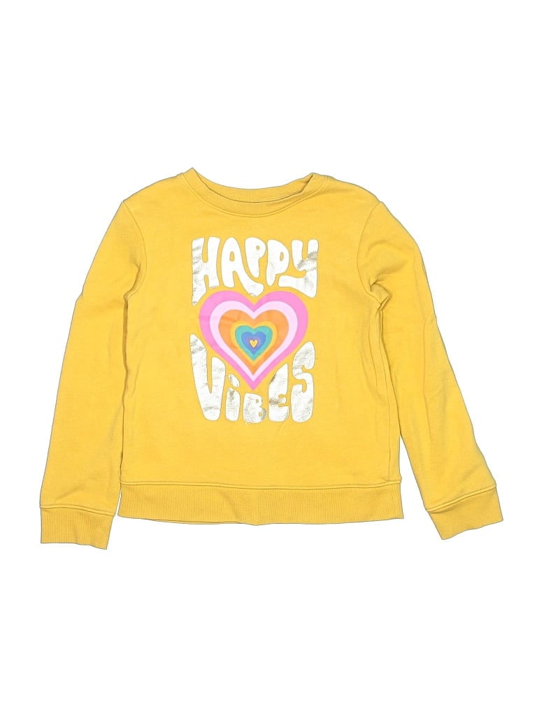 Pre-owned Jumping Beans Kids' Sweatshirt In Yellow