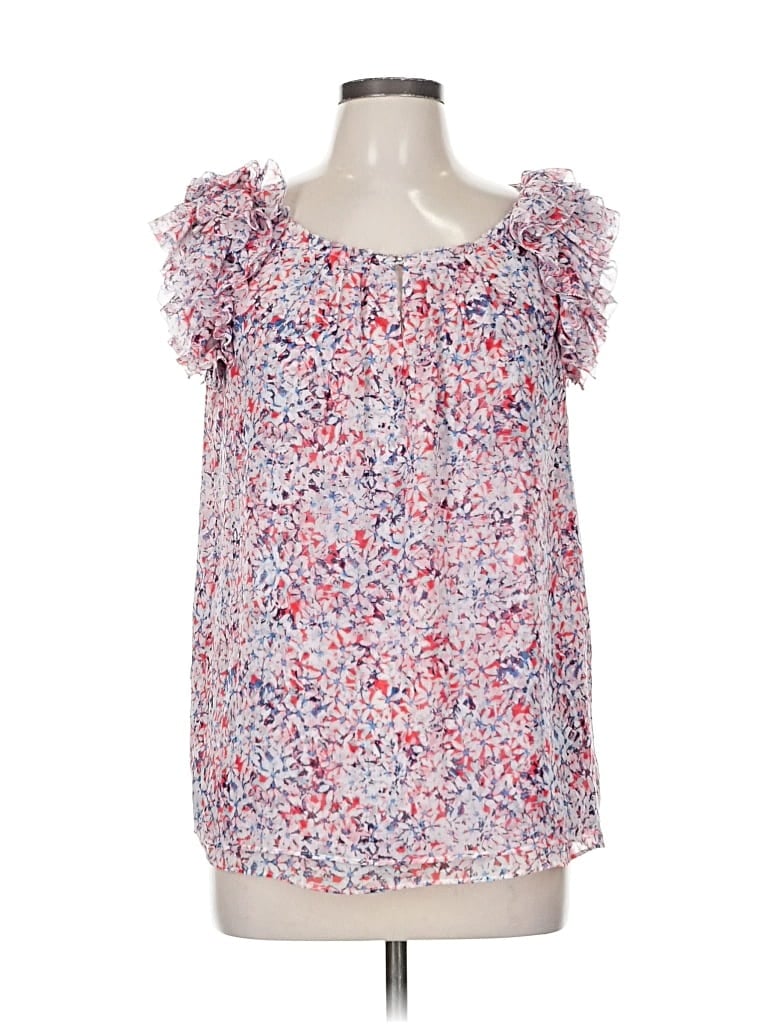 Pre-owned Banana Republic Short Sleeve Blouse In Pink