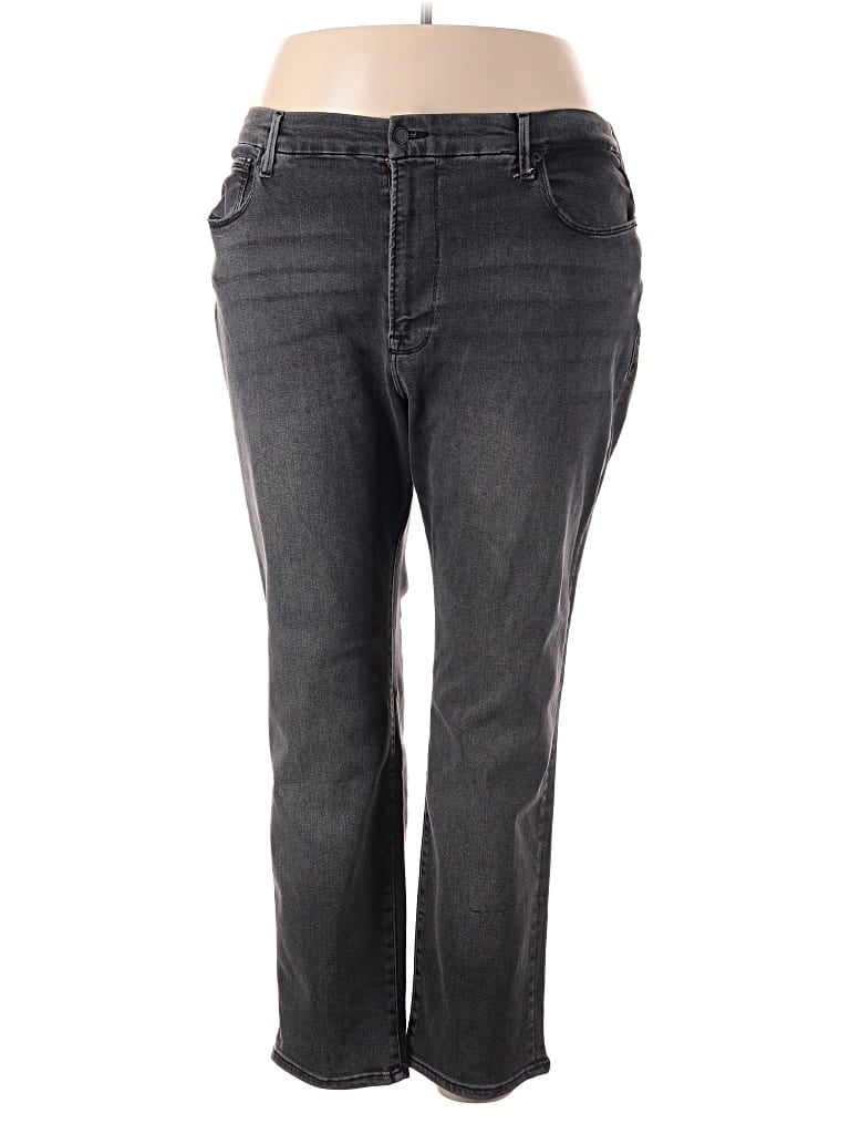 Pre-owned Good American Jeans In Gray