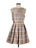 Armani Exchange Plaid Tan Cocktail Dress Size 6 - photo 1