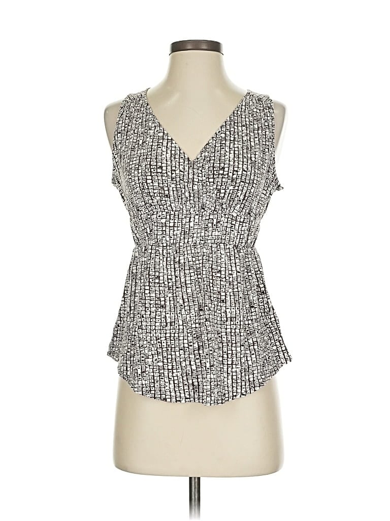 Pre-owned Banana Republic Factory Store Sleeveless Blouse In Silver