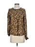 Antik Batik Brown Long Sleeve Blouse Size XS - photo 1